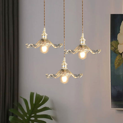 Floral Glass Pendant Lamp