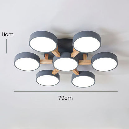 Modern Flush Bedroom Lamp