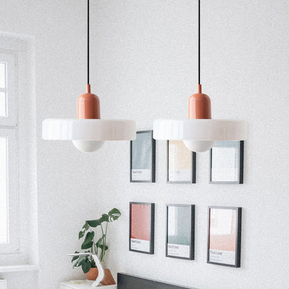 Bauhaus Stained Glass Pendant