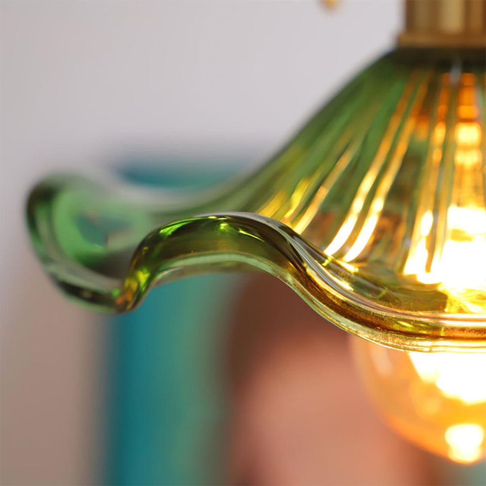 Floral Glass Pendant Lamp