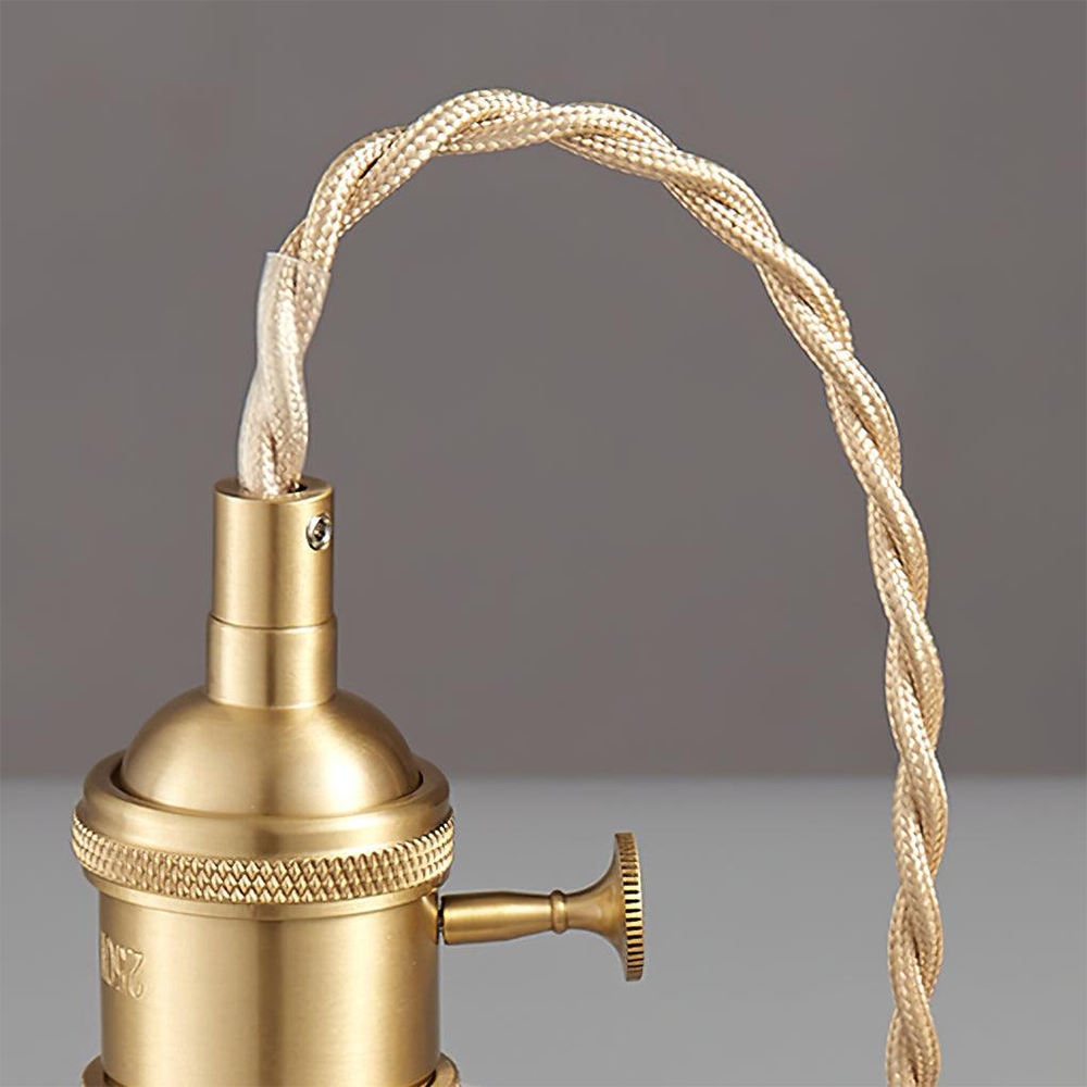 Ribbed Glass Retro Pendant