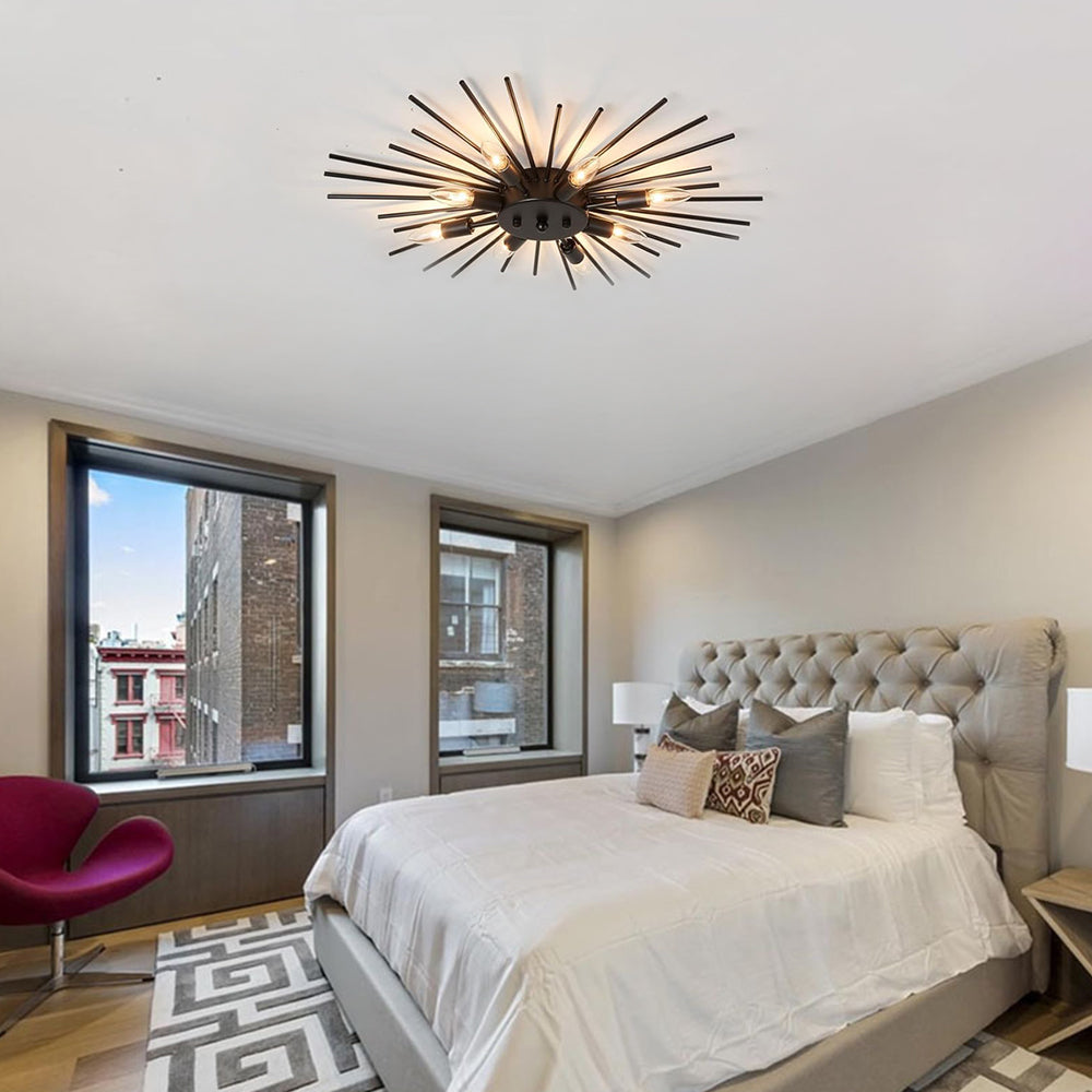 Metallic Spider Arm Ceiling Light