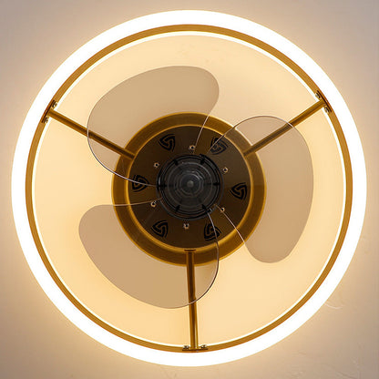 Flush Mount Ceiling Fan with LED