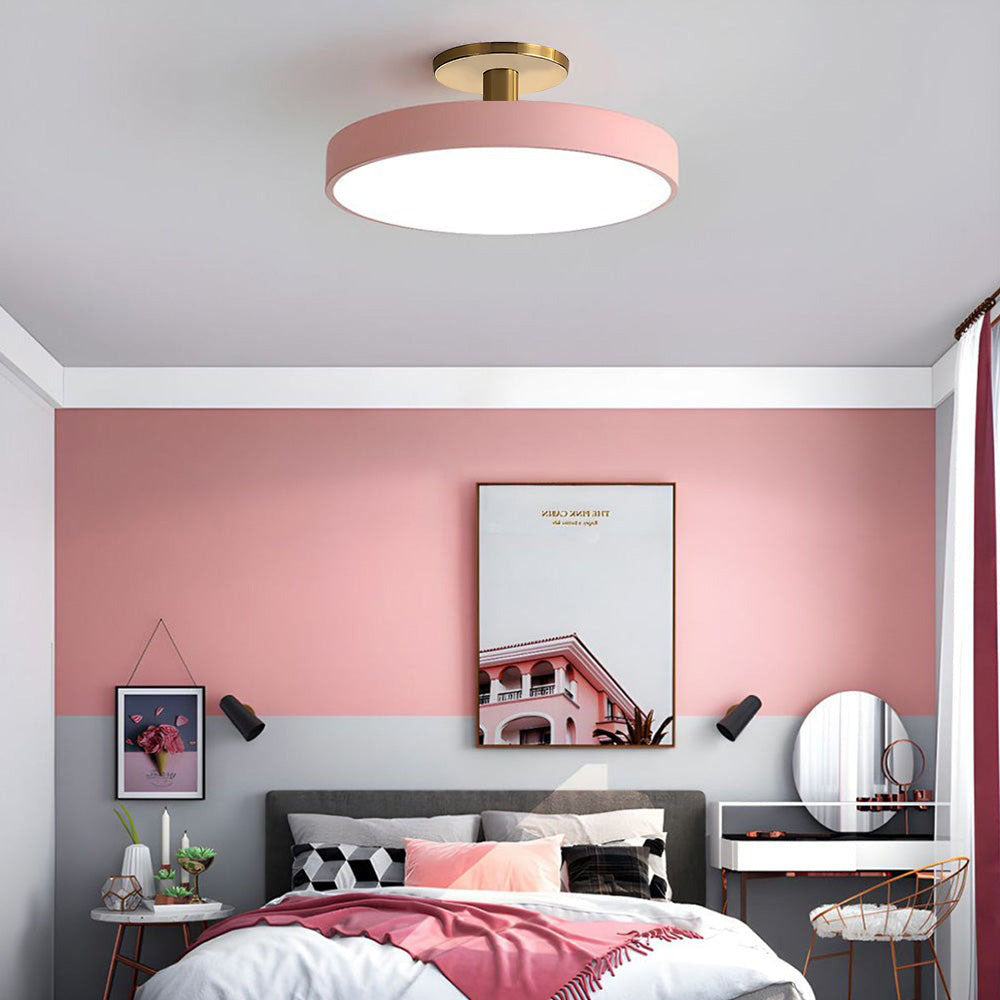 Round LED Ceiling Lamp in Minimalist Design