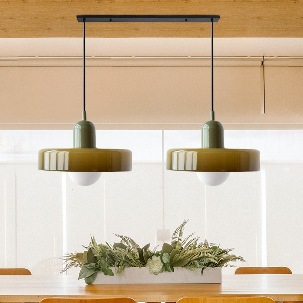 Bauhaus Stained Glass Pendant