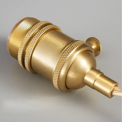 Ribbed Glass Retro Pendant