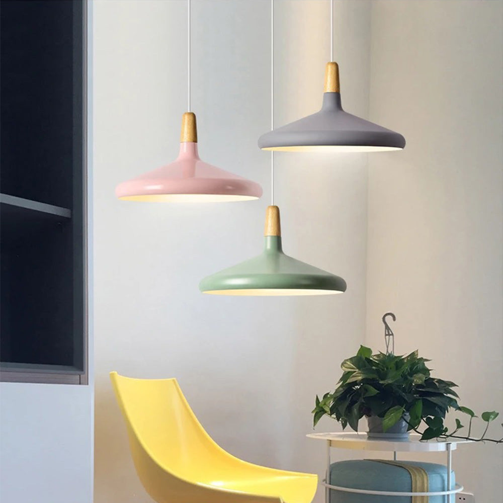 Macaron Wooden Pendant Light