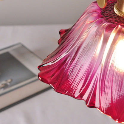 Retro Flower Glass Pendant Light