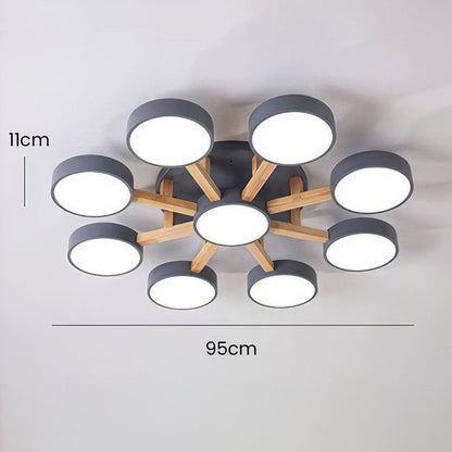 Modern Flush Bedroom Lamp