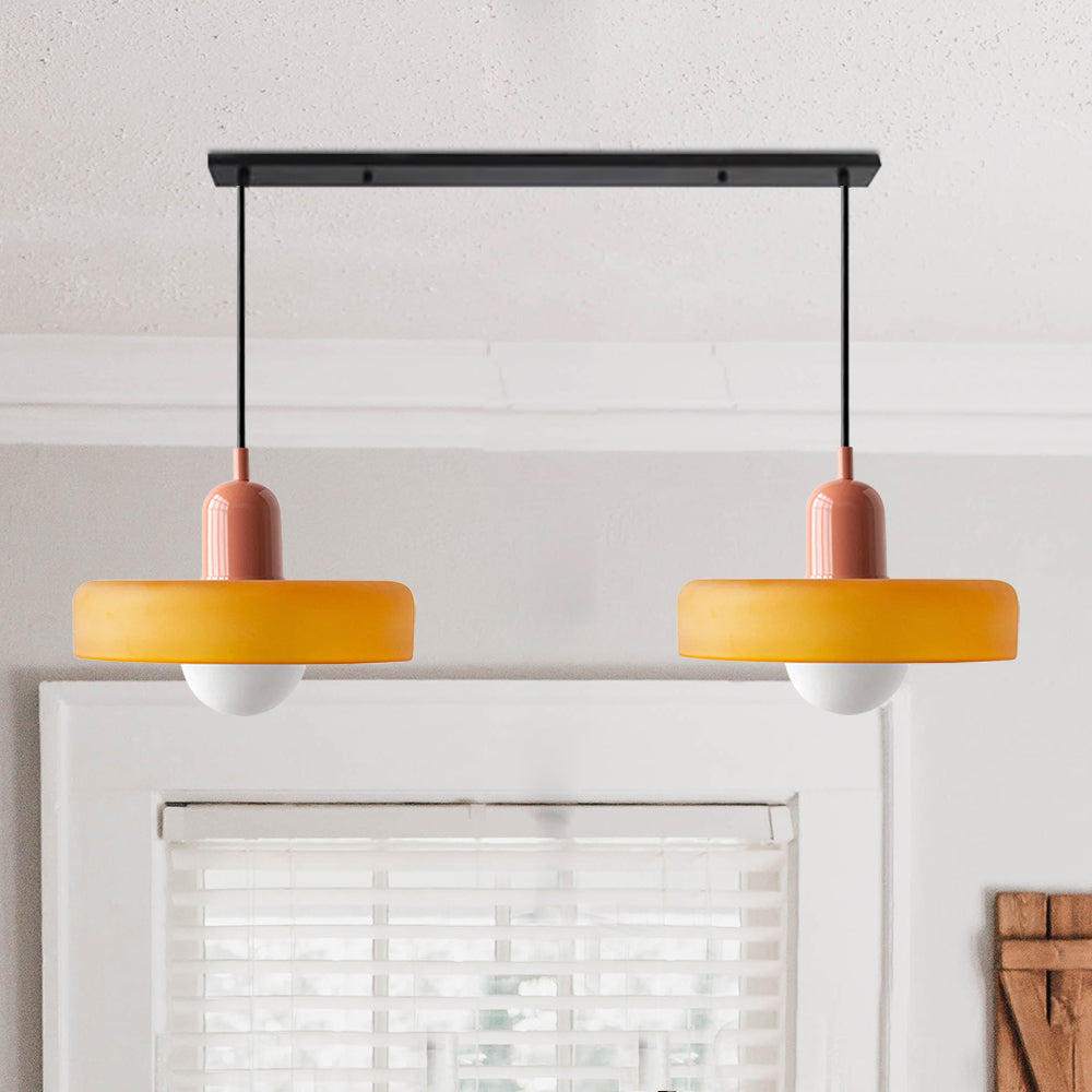 Bauhaus Stained Glass Pendant