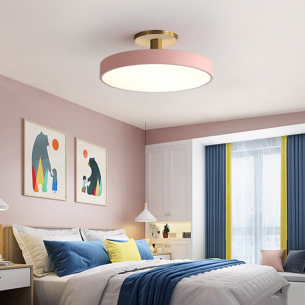 Round LED Ceiling Lamp in Minimalist Design