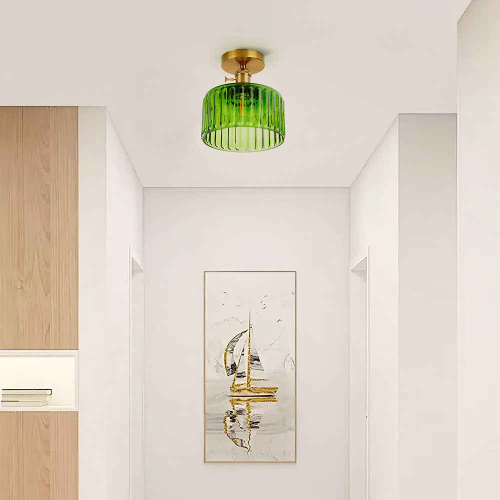 Vintage Style Semi-Flush Ceiling Fixture
