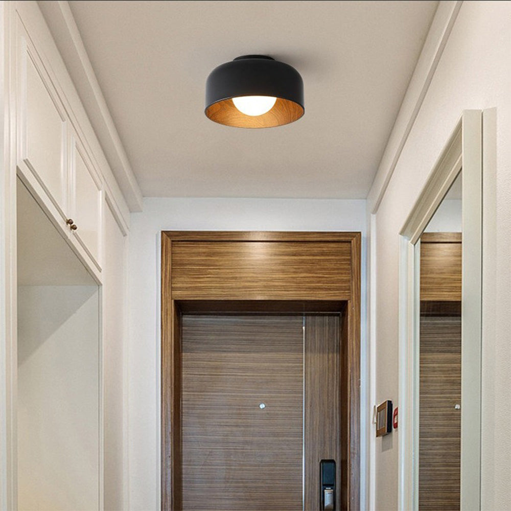 Sleek Metal Dome Light