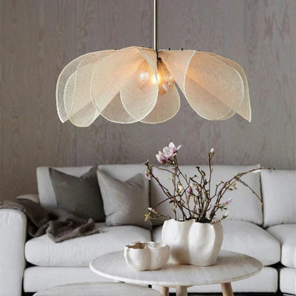 Vintage fabric pendant lamp