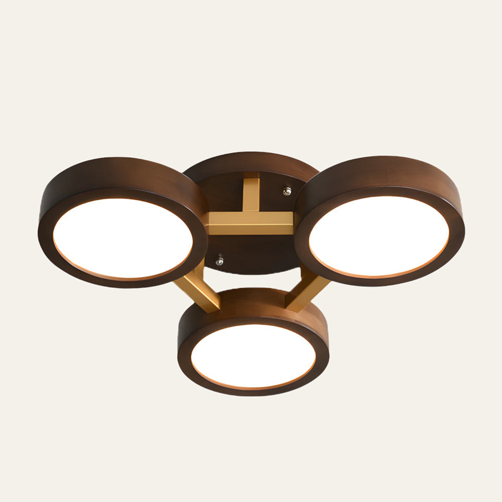 Wood Frame LED Ceiling Light