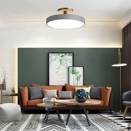 Round LED Ceiling Lamp in Minimalist Design