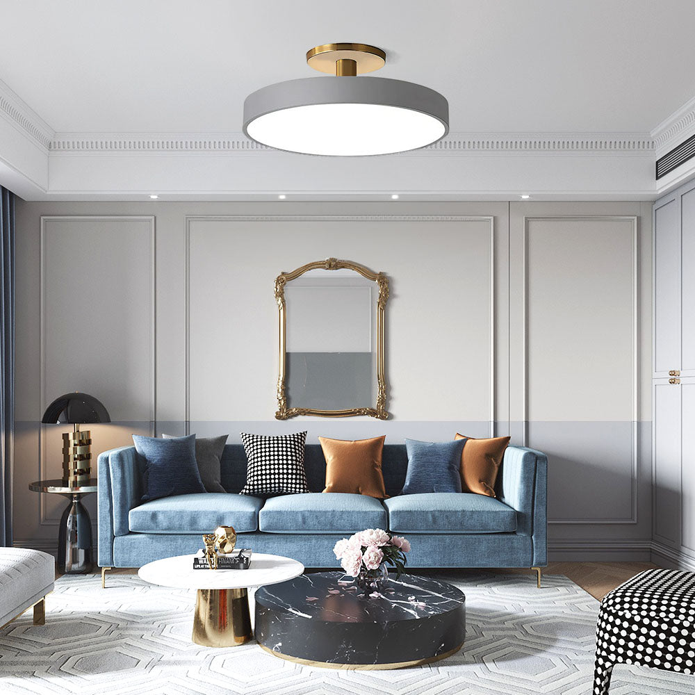 Round LED Ceiling Lamp in Minimalist Design