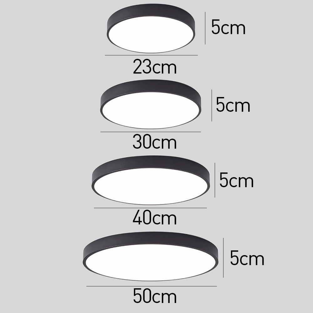 Round LED Ceiling Light Flat Design