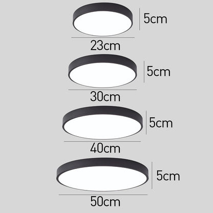 Round LED Ceiling Light Flat Design
