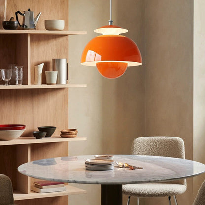 Sleek Metal Hanging Light