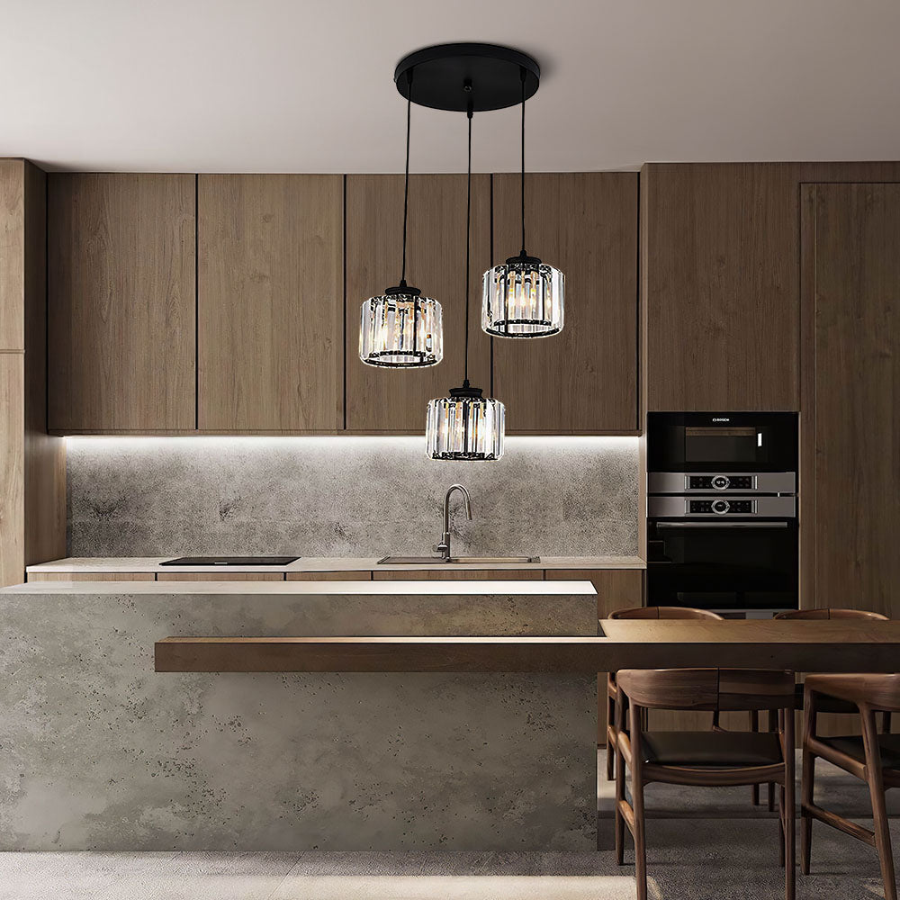 Multi-Light Crystal Island Pendant