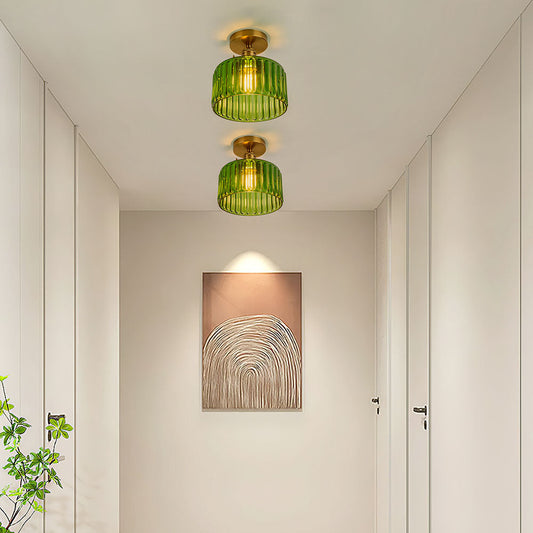 Vintage Style Semi-Flush Ceiling Fixture