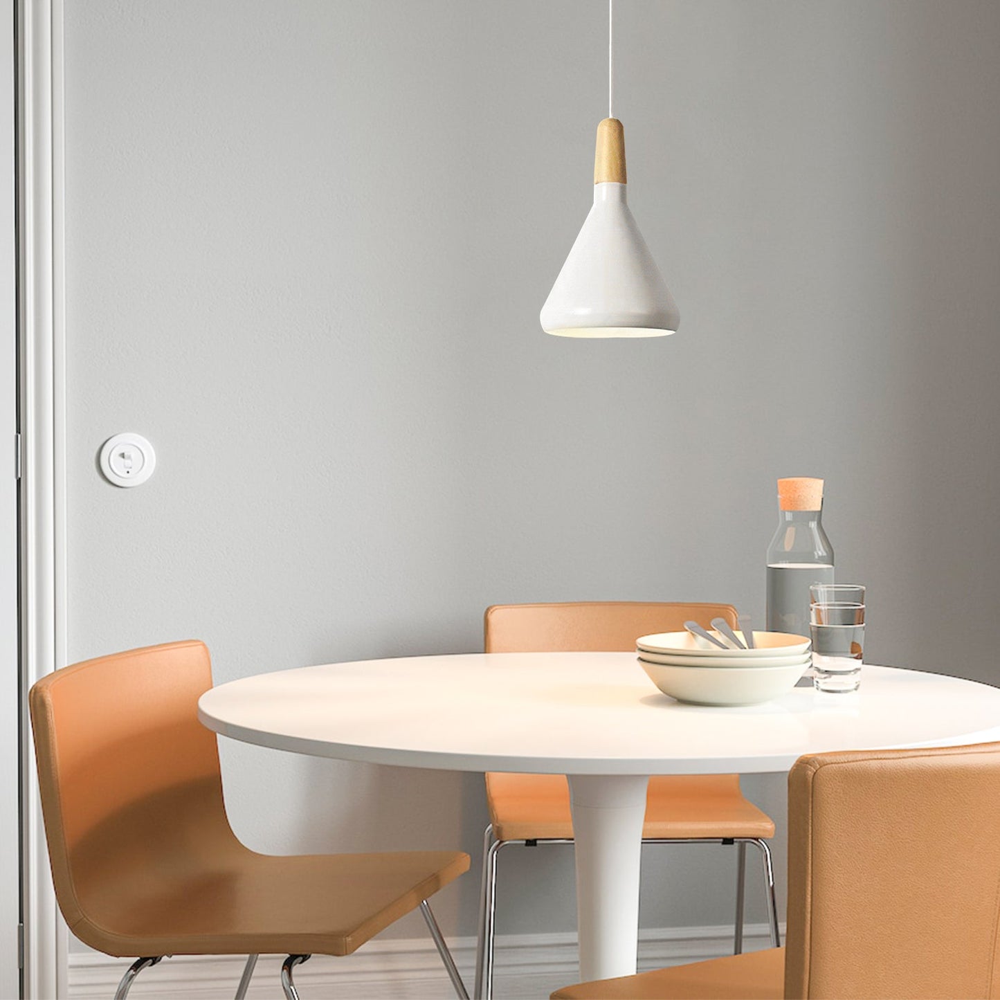 Macaron Wooden Pendant Light