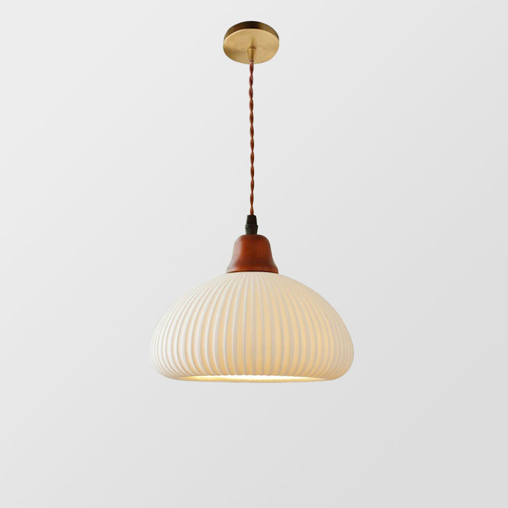 Handcrafted White Ceramic Light