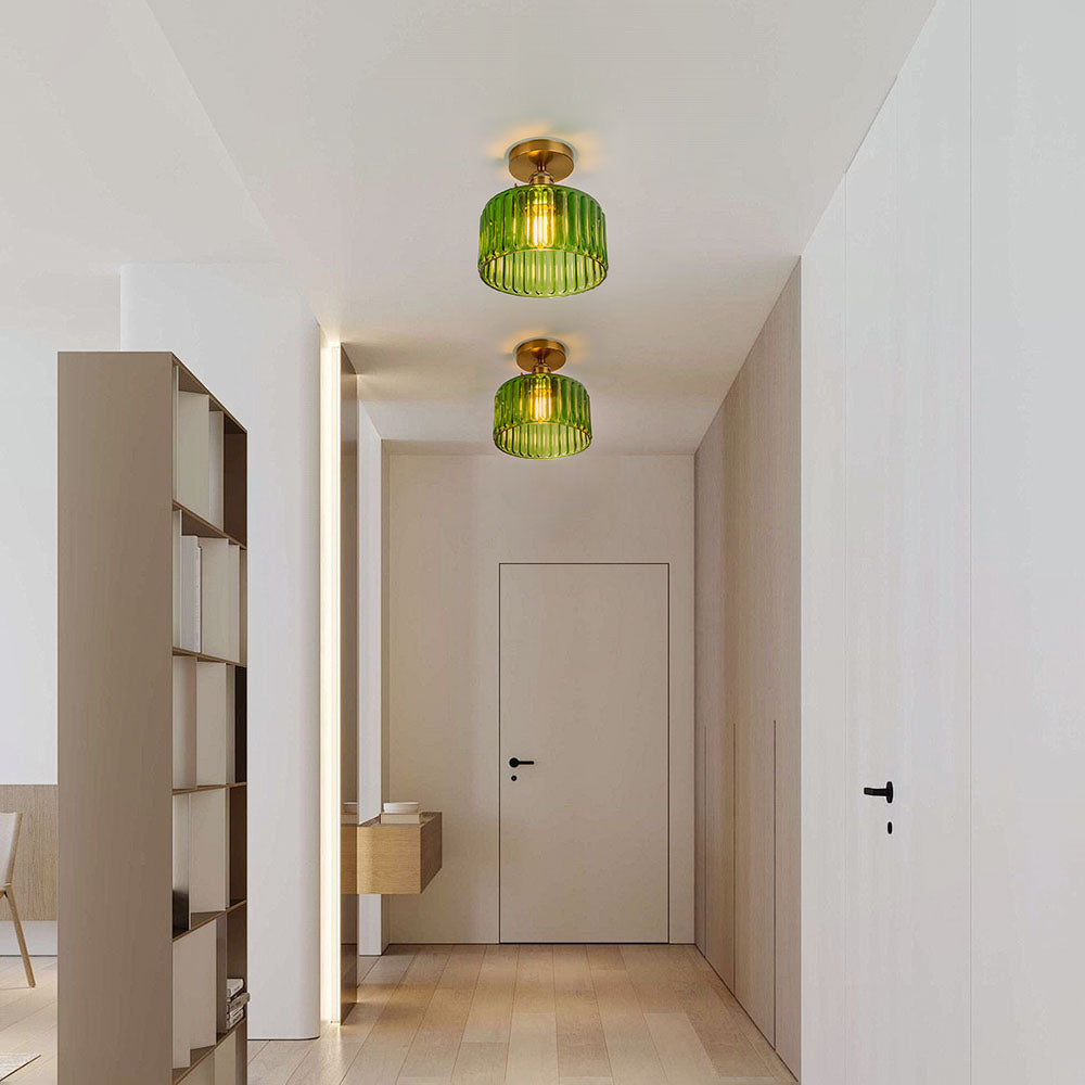 Vintage Style Semi-Flush Ceiling Fixture