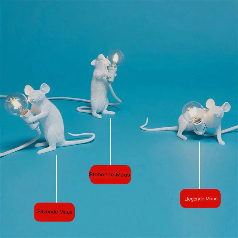 The Curious Explorer – A Playful Mouse Lamp