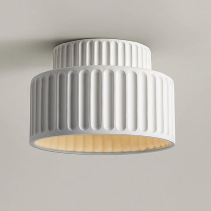 Vintage Fabric Drum Ceiling Lamp