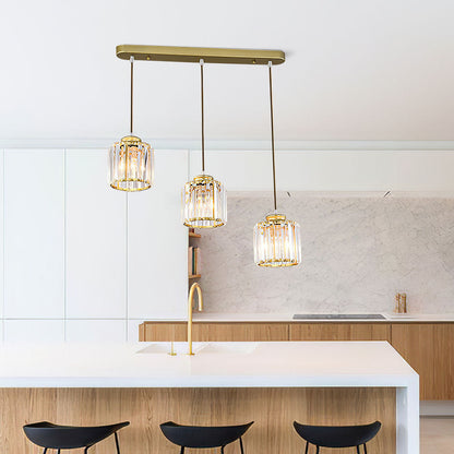 Multi-Light Crystal Island Pendant