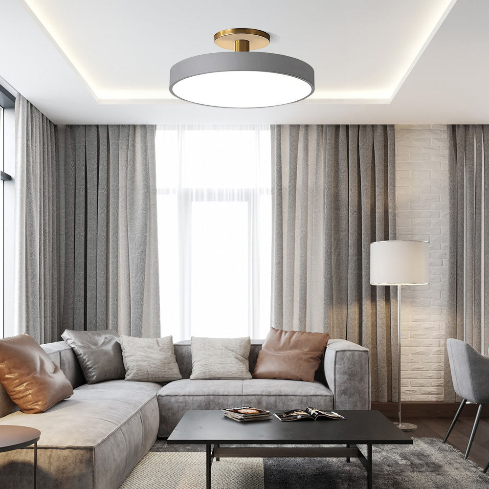 Round LED Ceiling Lamp in Minimalist Design
