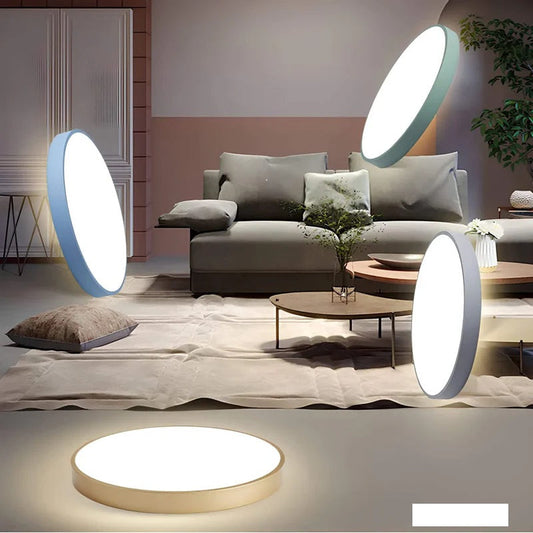 Modern ceiling light with glossy finish