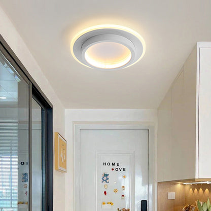 Round Metal & Acrylic Ceiling Light