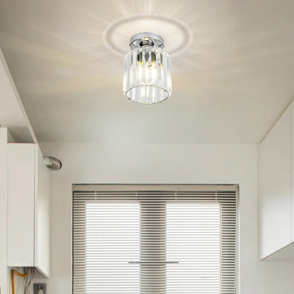 Sleek Black Hallway Ceiling Light