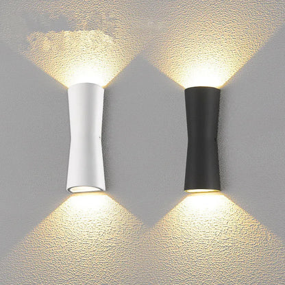 Modern Dual-Beam LED Outdoor Wall Light
