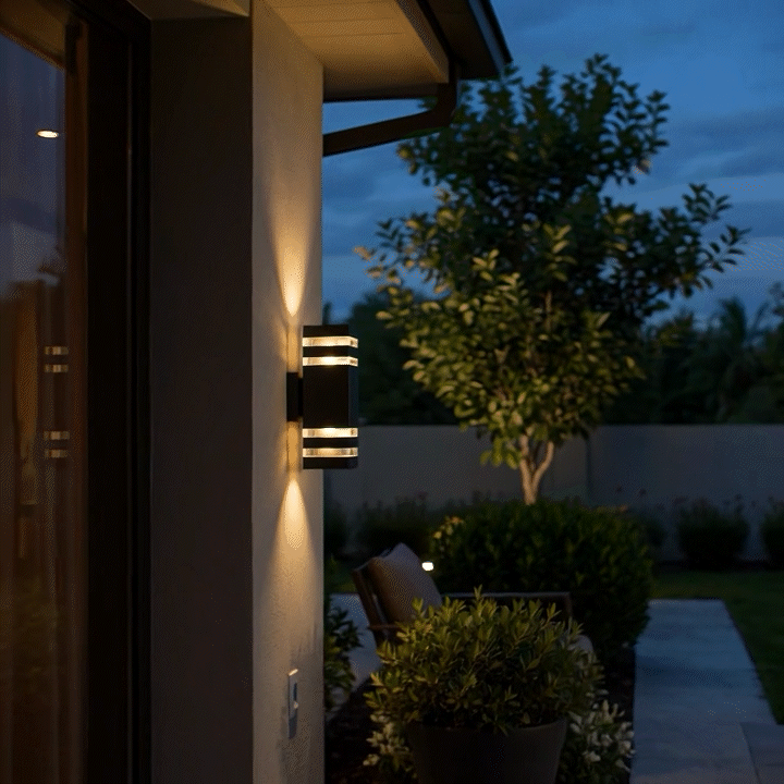 Modern outdoor wall light