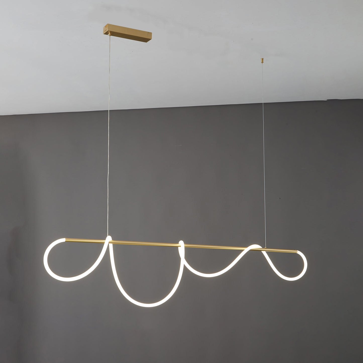 Modern LED pendant light with rope pattern