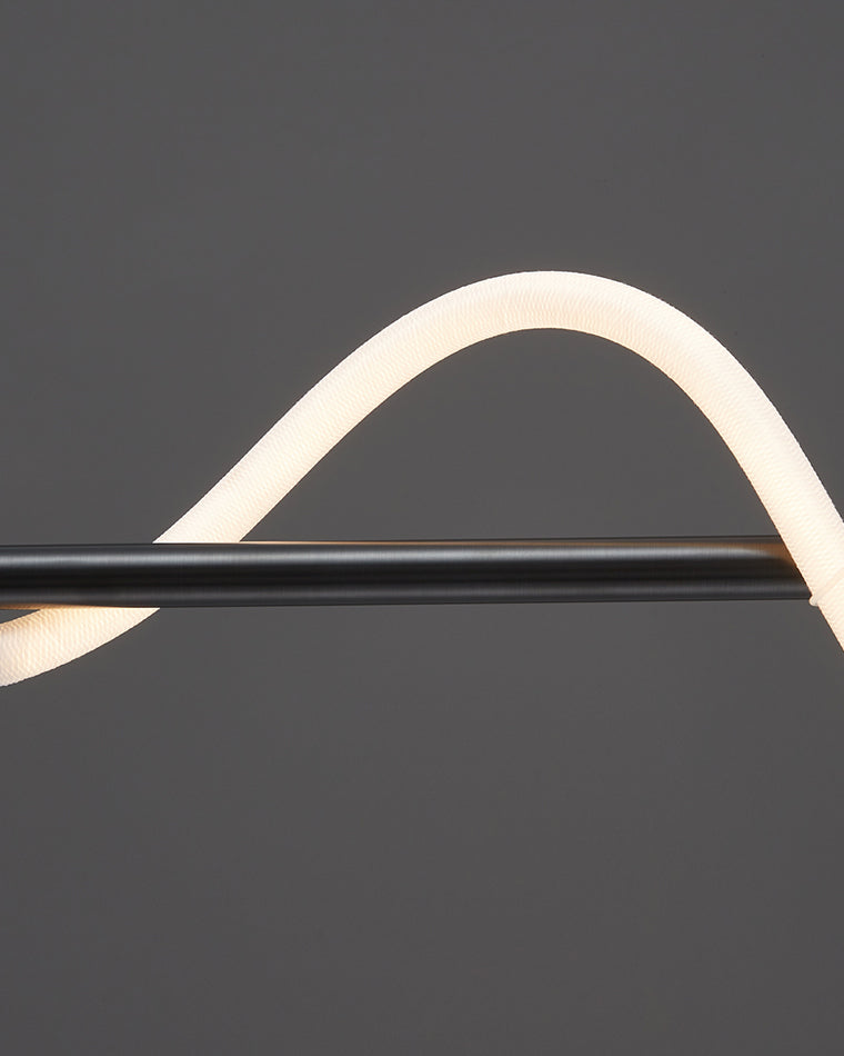 Modern LED pendant light with rope pattern