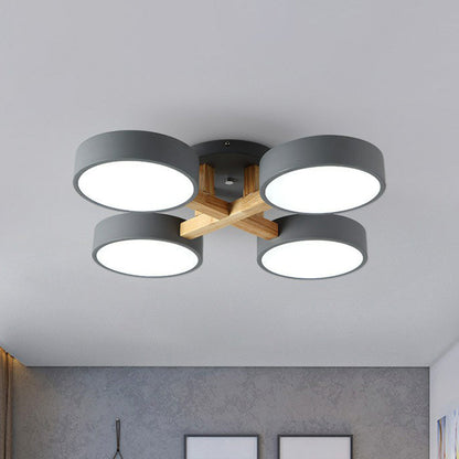 Wood Frame LED Ceiling Light