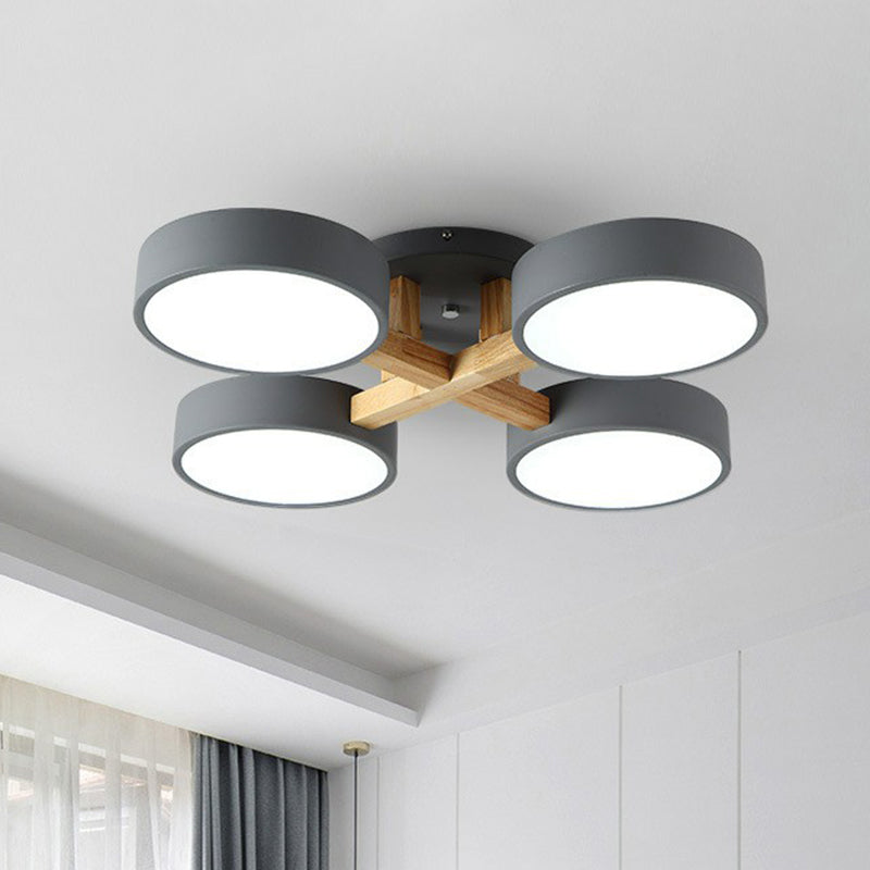 Wood Frame LED Ceiling Light