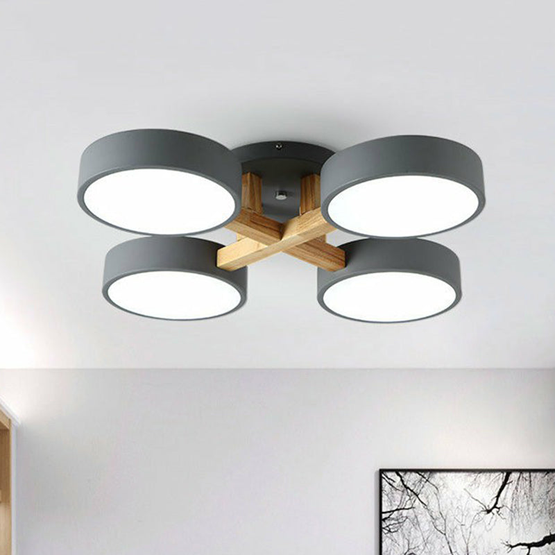 Wood Frame LED Ceiling Light