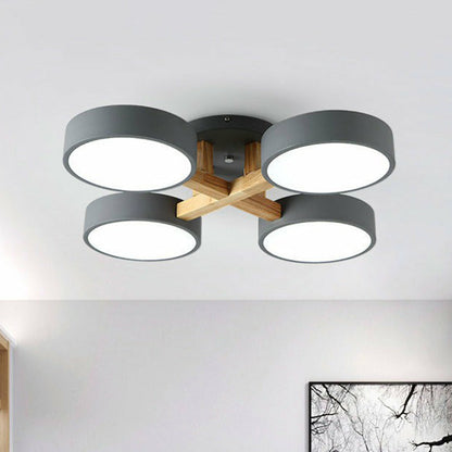 Wood Frame LED Ceiling Light