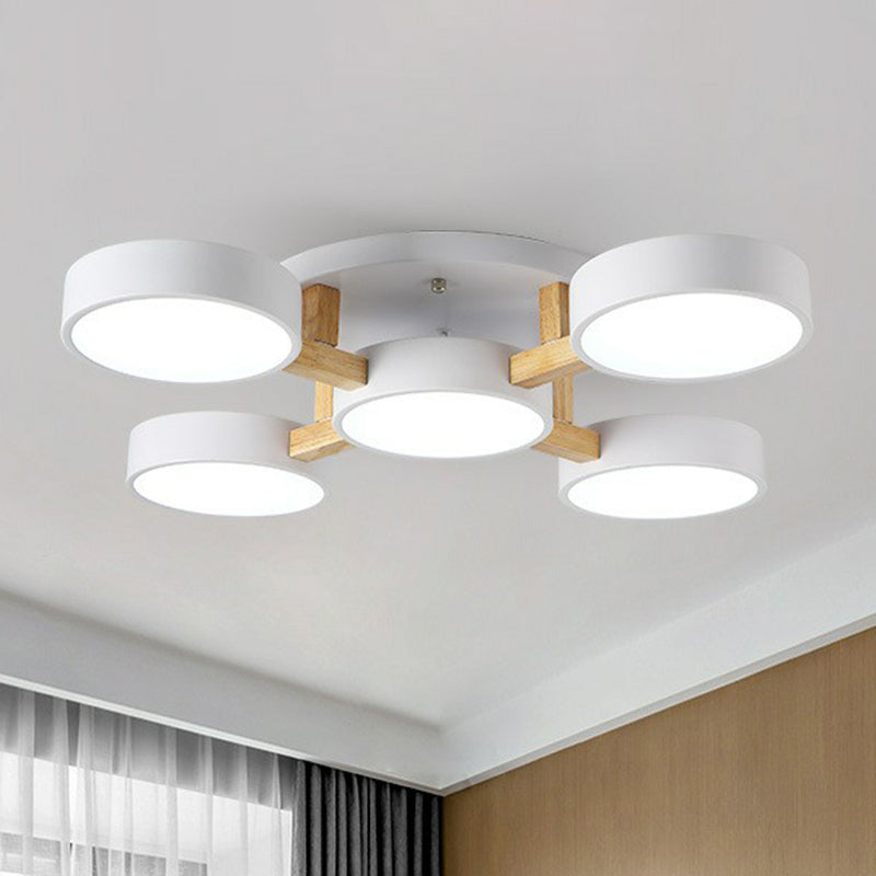 Wood Frame LED Ceiling Light