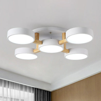Wood Frame LED Ceiling Light