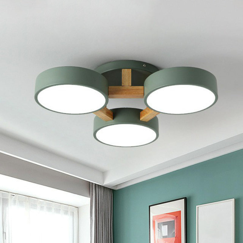 Wood Frame LED Ceiling Light