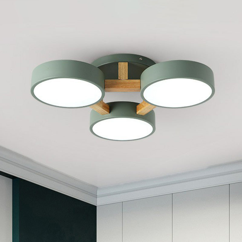 Wood Frame LED Ceiling Light