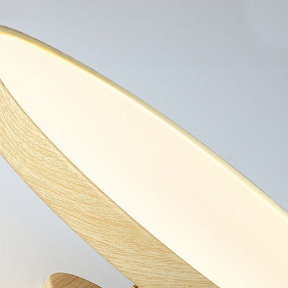 White Semi-Flush LED Light