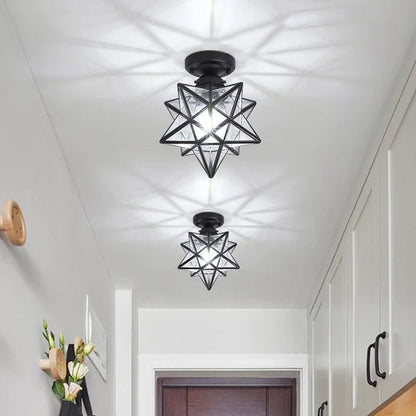 Star Design Flush Ceiling Lamp